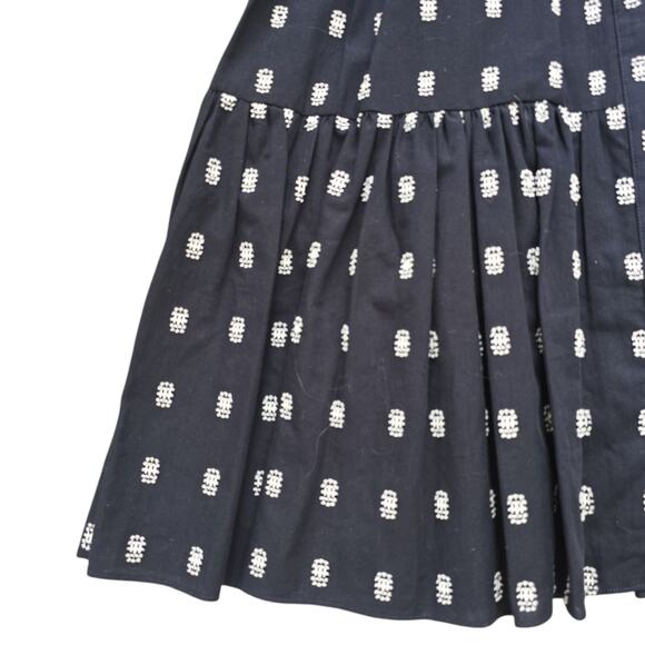 NWT Cinq a Sept Beryl Sleeveless Embroidered Mini Shirt Dress Size 2 $365 - Picture 8 of 10